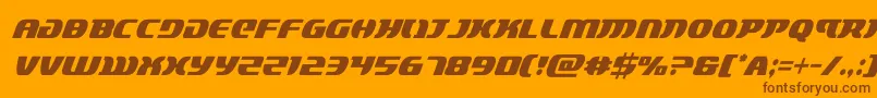 Шрифт lordsith3condital – коричневые шрифты на оранжевом фоне