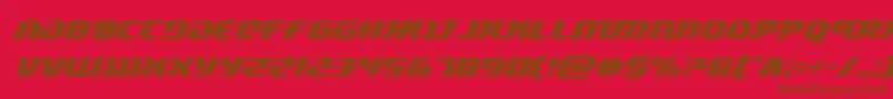 Czcionka lordsith3condital – brązowe czcionki na czerwonym tle