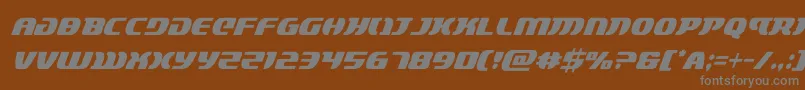 lordsith3condital-fontti – harmaat kirjasimet ruskealla taustalla