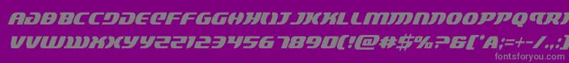 lordsith3condital-fontti – harmaat kirjasimet violetilla taustalla