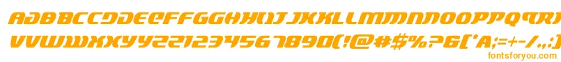lordsith3condital Font – Orange Fonts on White Background