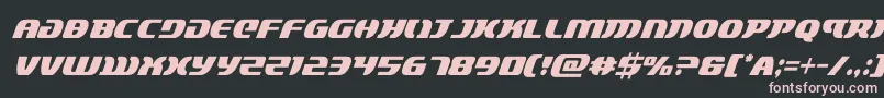 フォントlordsith3condital – 黒い背景にピンクのフォント