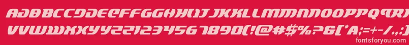 Шрифт lordsith3condital – розовые шрифты на красном фоне
