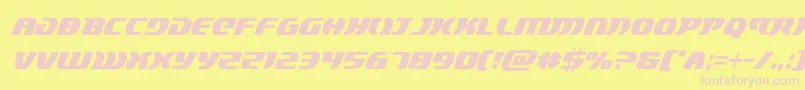 lordsith3condital Font – Pink Fonts on Yellow Background