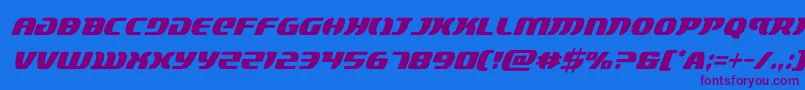 Шрифт lordsith3condital – фиолетовые шрифты на синем фоне