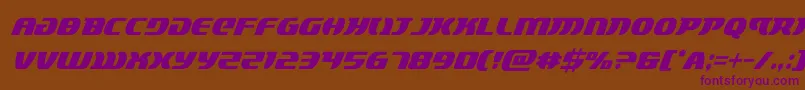 lordsith3condital-fontti – violetit fontit ruskealla taustalla