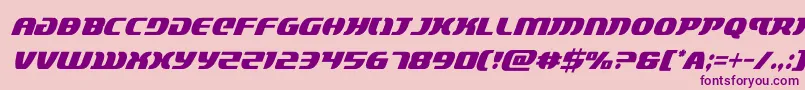 lordsith3condital Font – Purple Fonts on Pink Background