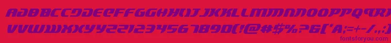 Шрифт lordsith3condital – фиолетовые шрифты на красном фоне