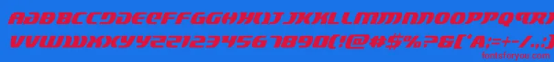 Шрифт lordsith3condital – красные шрифты на синем фоне
