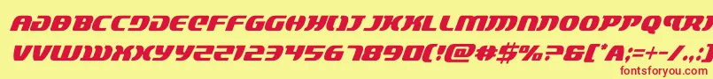 lordsith3condital Font – Red Fonts on Yellow Background