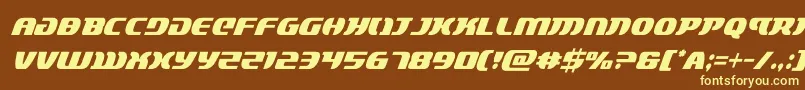 lordsith3condital-fontti – keltaiset fontit ruskealla taustalla