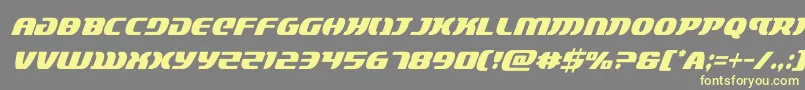 Шрифт lordsith3condital – жёлтые шрифты на сером фоне