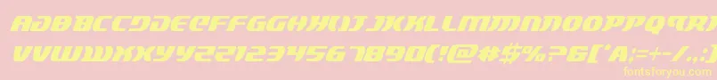 Шрифт lordsith3condital – жёлтые шрифты на розовом фоне