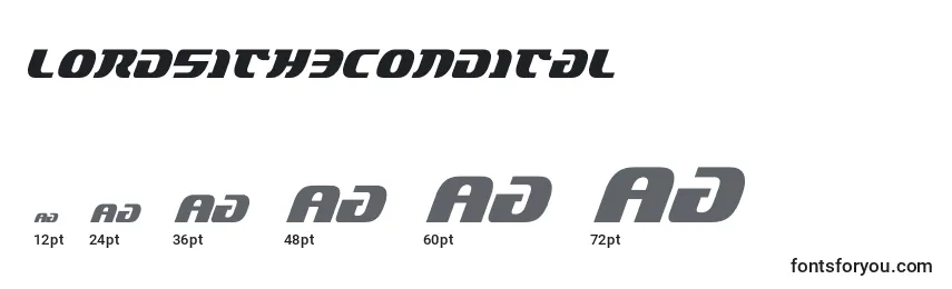 Lordsith3condital (132892) Font Sizes