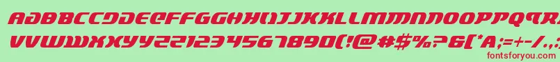 lordsith3condital-Schriftart – Rote Schriften auf grünem Hintergrund