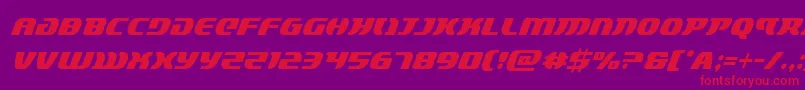 lordsith3condital Font – Red Fonts on Purple Background