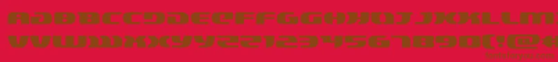 Police lordsith3expand – polices brunes sur fond rouge