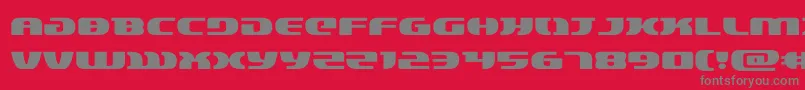 フォントlordsith3expand – 赤い背景に灰色の文字