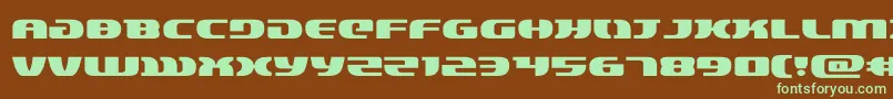 lordsith3expand Font – Green Fonts on Brown Background