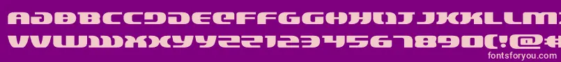 lordsith3expand Font – Pink Fonts on Purple Background