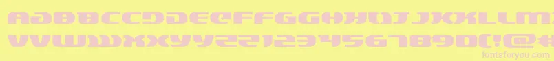 lordsith3expand Font – Pink Fonts on Yellow Background