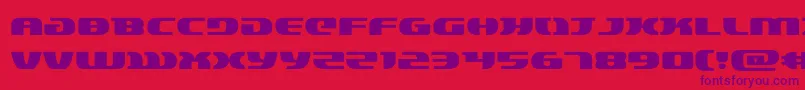 lordsith3expand Font – Purple Fonts on Red Background