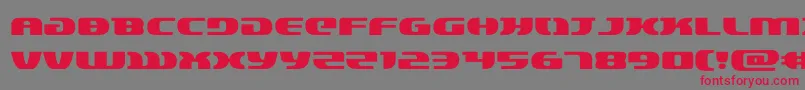 Fonte lordsith3expand – fontes vermelhas em um fundo cinza