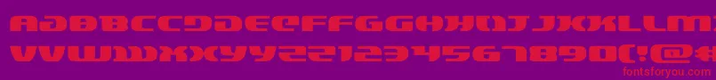 lordsith3expand Font – Red Fonts on Purple Background