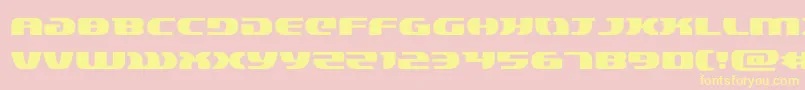 lordsith3expand Font – Yellow Fonts on Pink Background