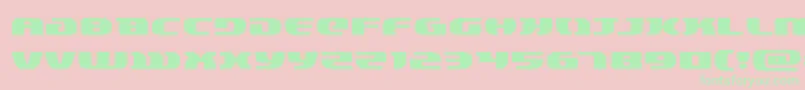 lordsith3expand Font – Green Fonts on Pink Background