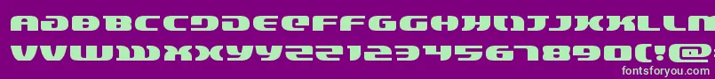 lordsith3expand Font – Green Fonts on Purple Background