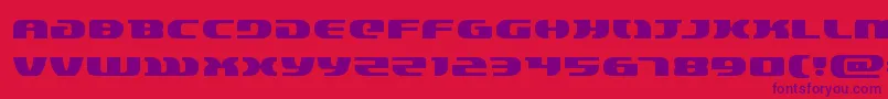 lordsith3expand Font – Purple Fonts on Red Background