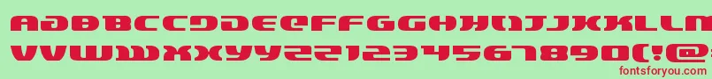 lordsith3expand Font – Red Fonts on Green Background