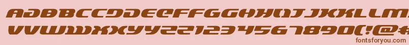 Шрифт lordsith3expandital – коричневые шрифты на розовом фоне