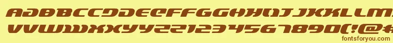 lordsith3expandital-fontti – ruskeat fontit keltaisella taustalla
