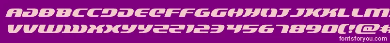 lordsith3expandital-Schriftart – Rosa Schriften auf violettem Hintergrund