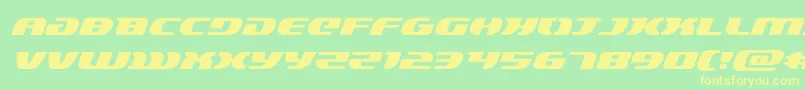lordsith3expandital-fontti – keltaiset fontit vihreällä taustalla