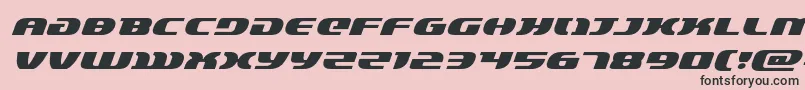 フォントlordsith3expandital – ピンクの背景に黒い文字