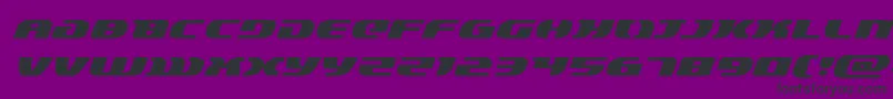 lordsith3expandital-Schriftart – Schwarze Schriften auf violettem Hintergrund