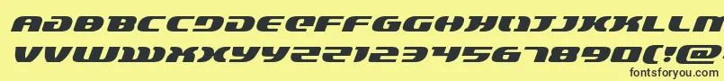 Fonte lordsith3expandital – fontes pretas em um fundo amarelo
