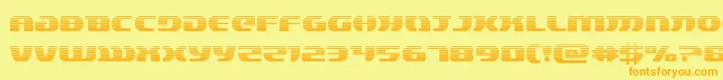 lordsith3grad Font – Orange Fonts on Yellow Background