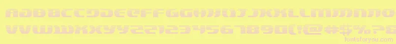 lordsith3grad Font – Pink Fonts on Yellow Background
