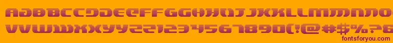 lordsith3grad Font – Purple Fonts on Orange Background