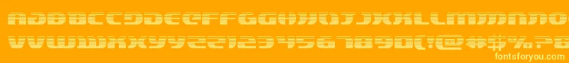 lordsith3grad Font – Yellow Fonts on Orange Background