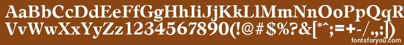 LeamingtonserialBold Font – White Fonts on Brown Background