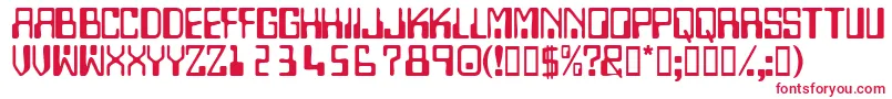 Technodisplaycapsssk Font – Red Fonts