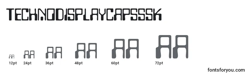 Technodisplaycapsssk Font Sizes