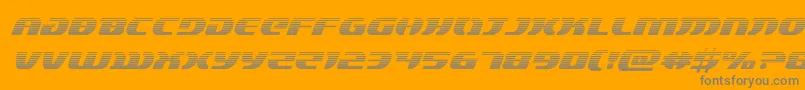 lordsith3gradital Font – Gray Fonts on Orange Background