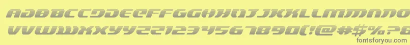 lordsith3gradital-Schriftart – Graue Schriften auf gelbem Hintergrund