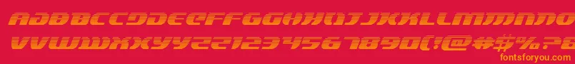 lordsith3gradital Font – Orange Fonts on Red Background